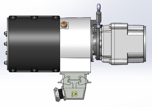 Side view of wind slip ring